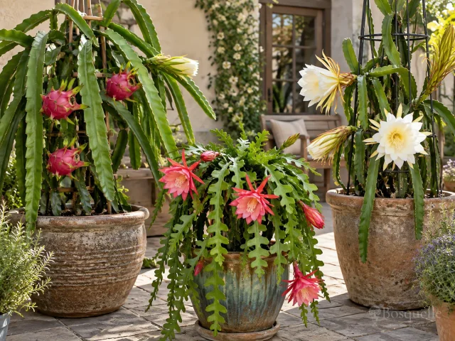 Potted Dragon Fruit – With a Stake