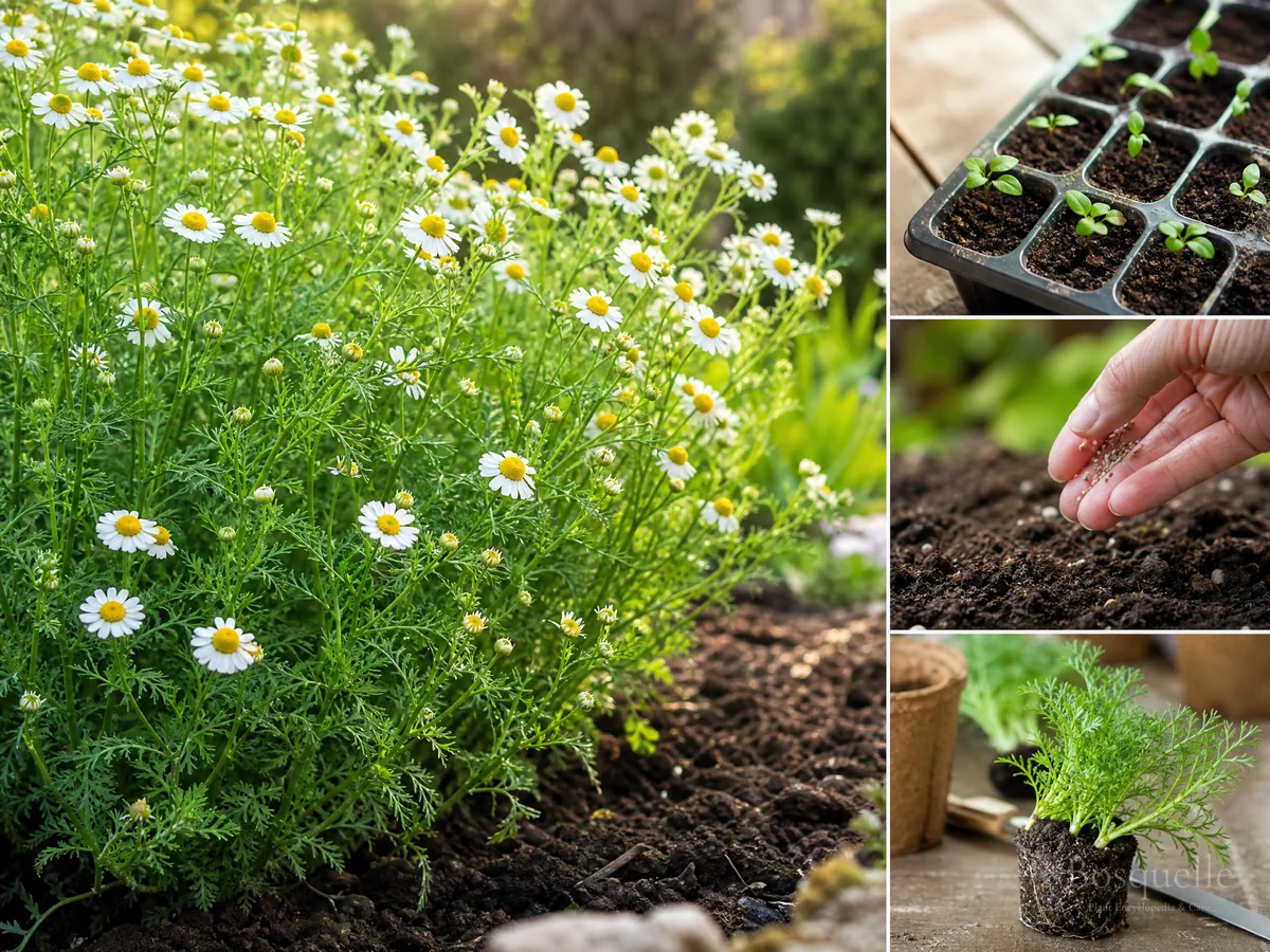 Growing German Chamomile From Seed guide illustration