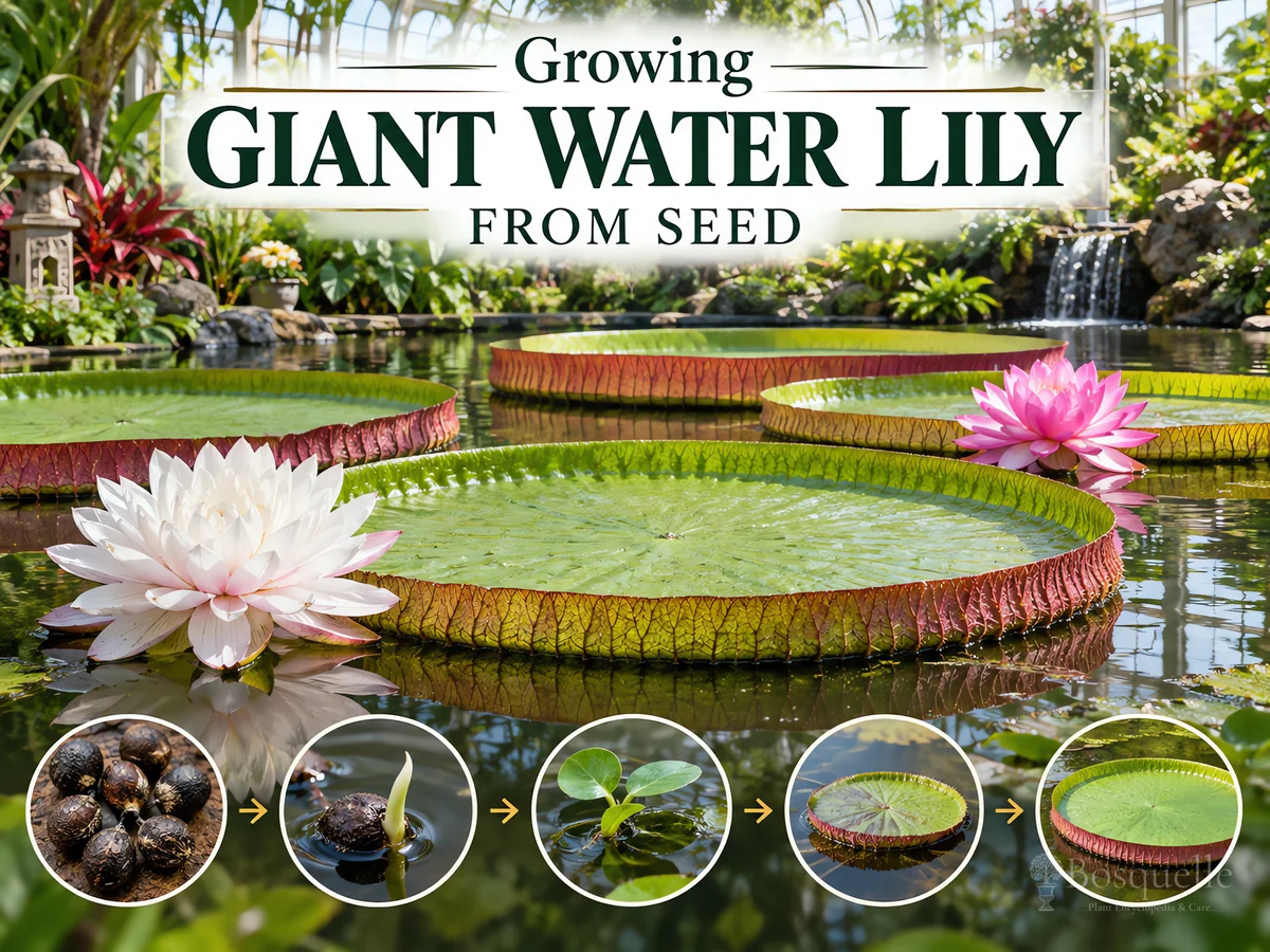 Growing Giant Water Lily from Seed guide illustration