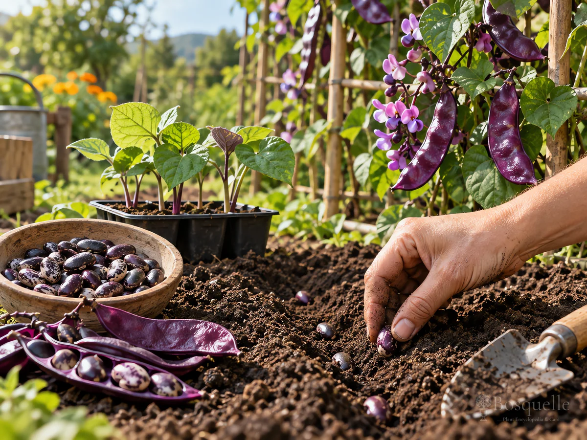 Growing Hyacinth Bean From Seed guide illustration