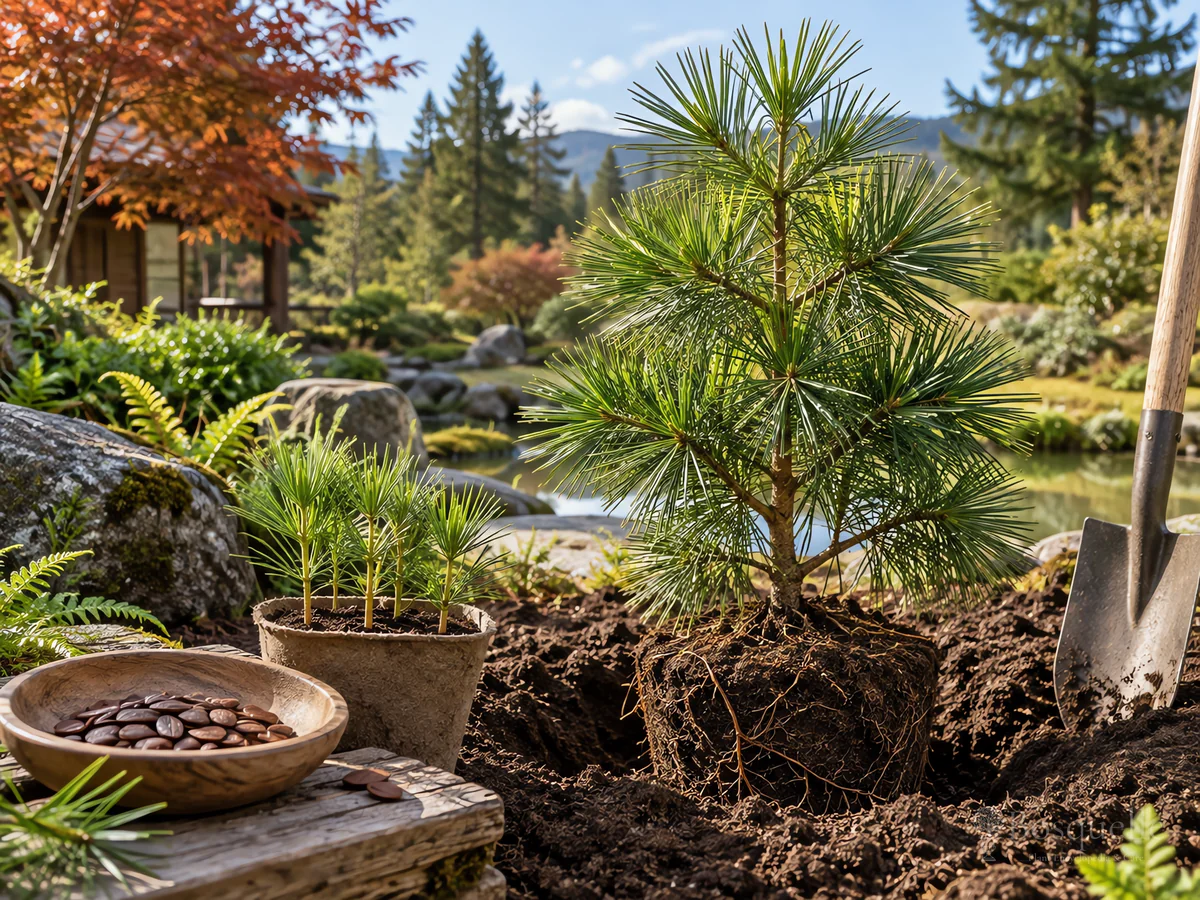 Growing Japanese Umbrella Pine From Seed guide illustration