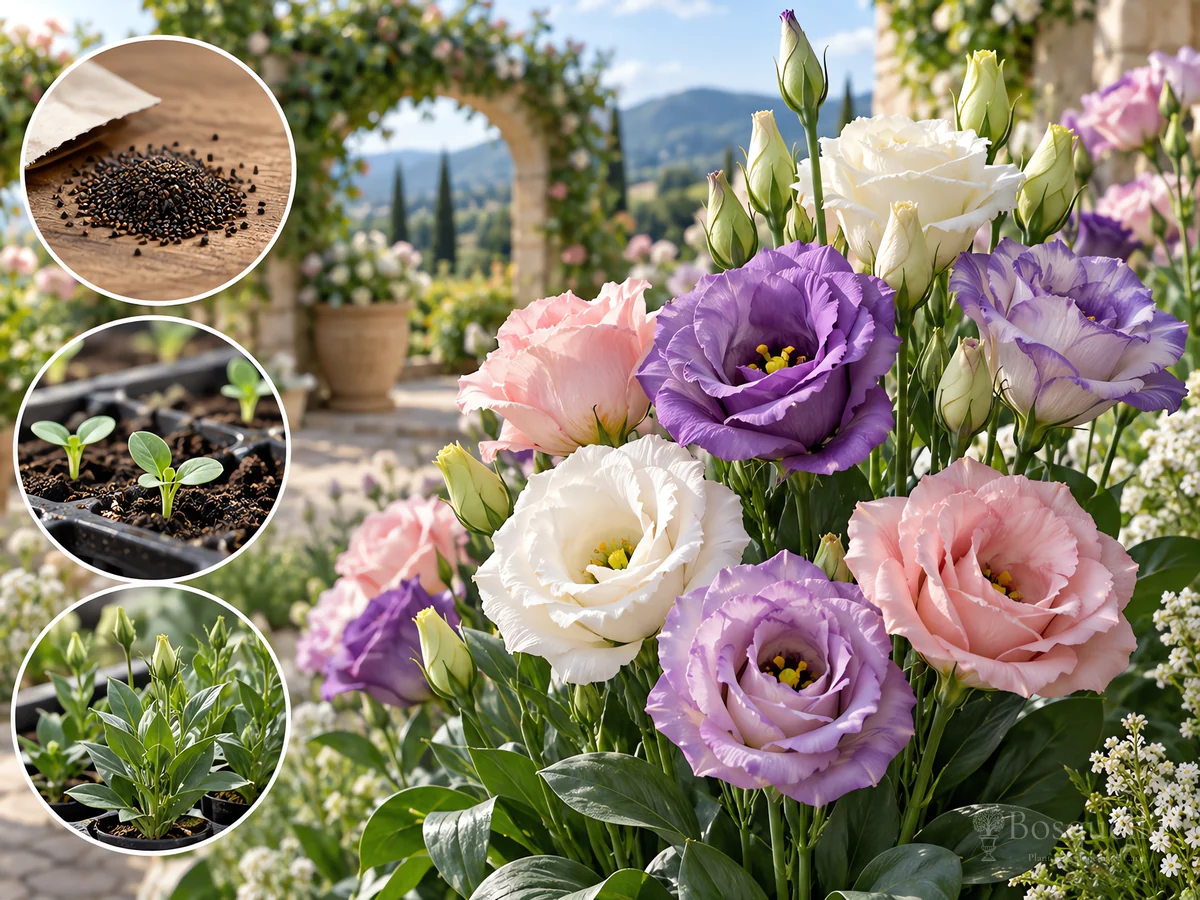 Growing Lisianthus from Seed guide illustration