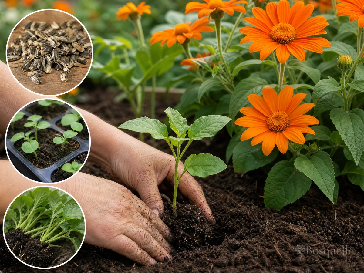 Growing Mexican Sunflower From Seed guide illustration
