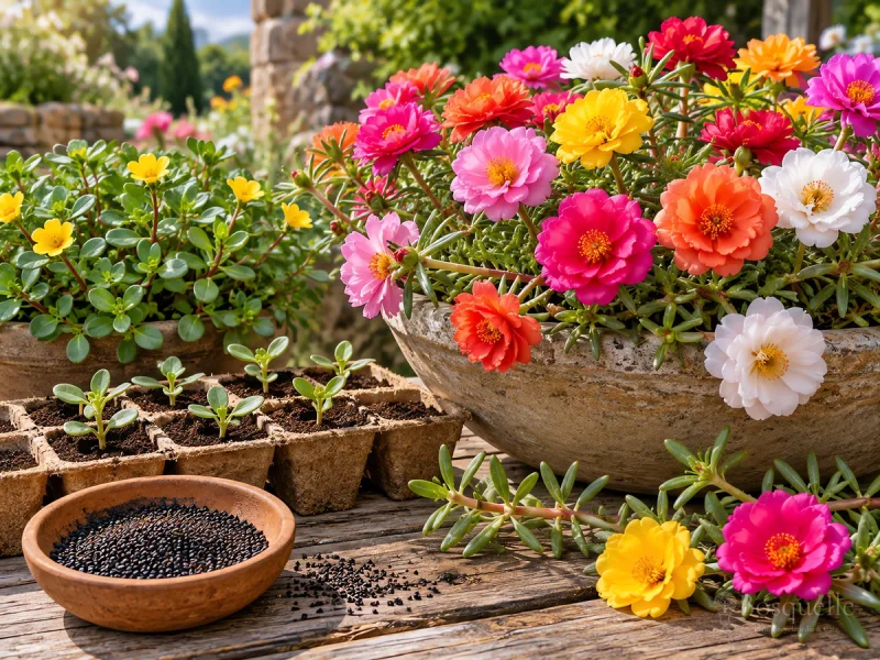 Moss Rose From Seed – After Frost, Barely Covered guide illustration