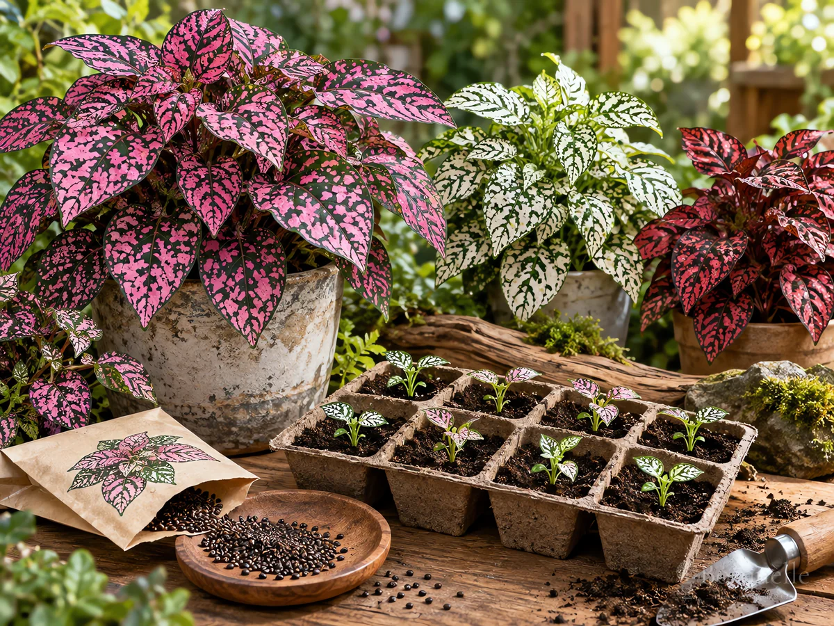 Growing Polka Dot Plant from Seed guide illustration
