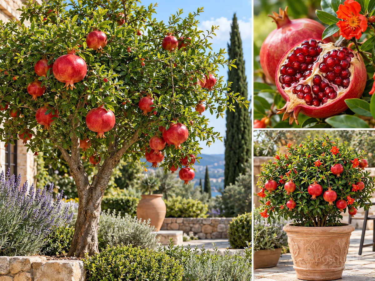 Growing Pomegranate from Seed guide illustration
