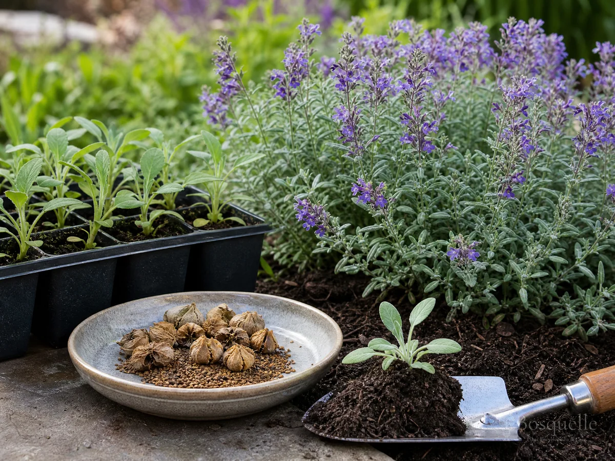 Growing Skullcap From Seed guide illustration
