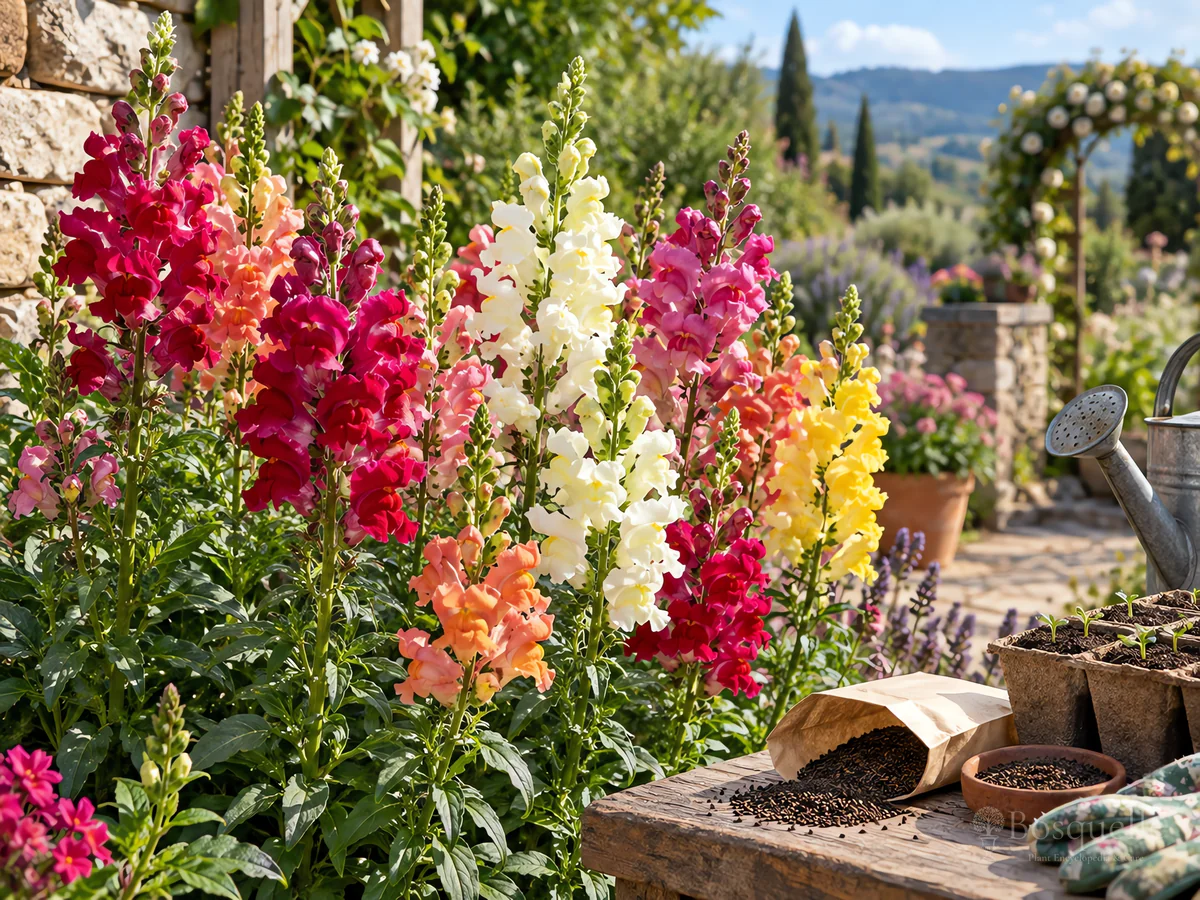 Growing Snapdragons from Seed guide illustration