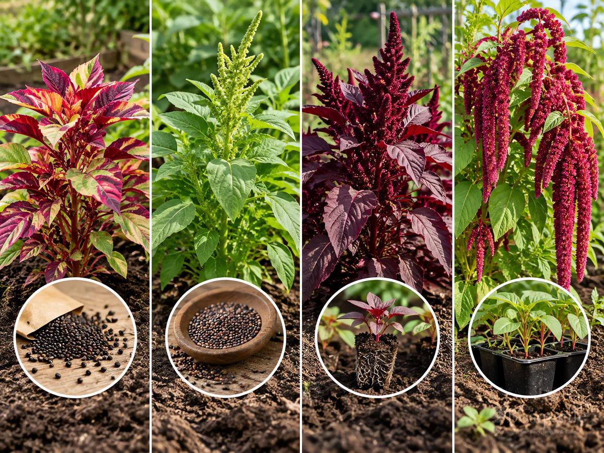 Harvesting Amaranth guide illustration