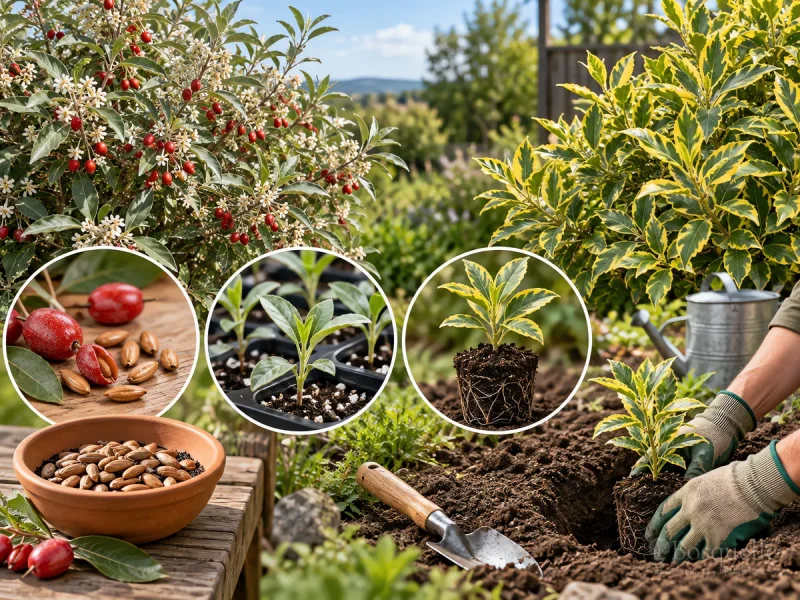Harvesting Autumn Olive — for Oleaster 'Gilt Edge'
