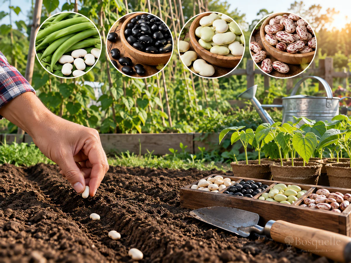 Harvesting Beans guide illustration