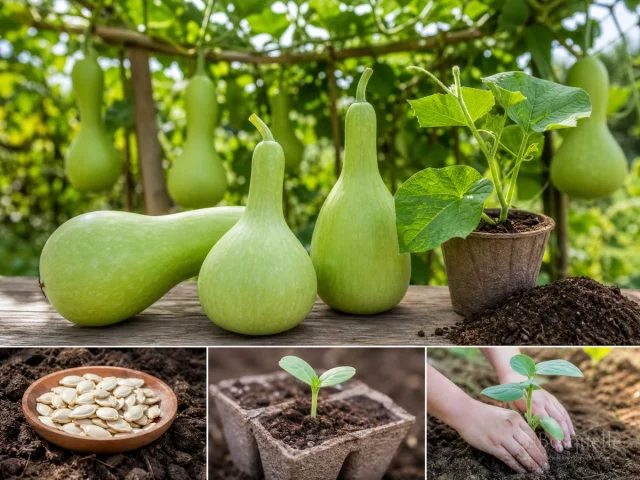Harvest Bottle Gourd When the Rind Is Hard
