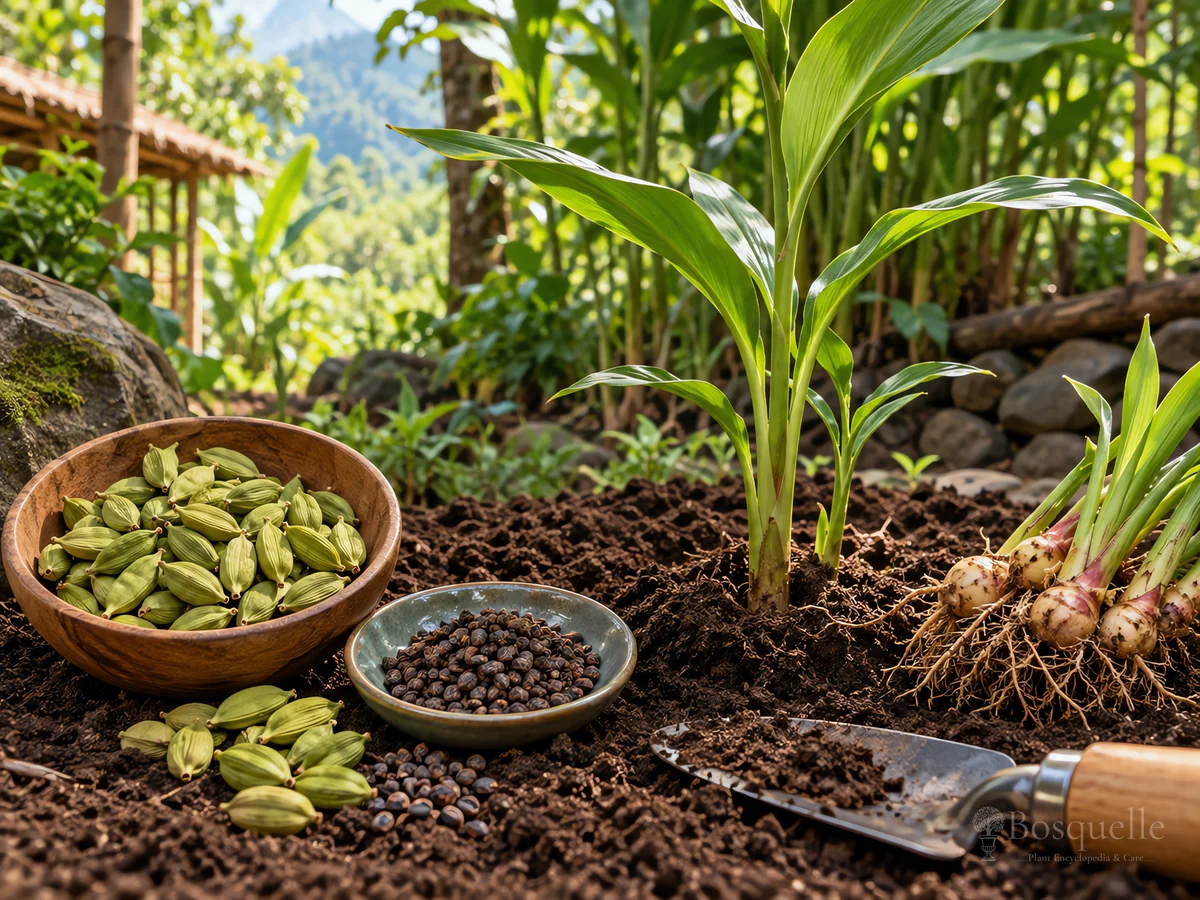 Harvesting Cardamom guide illustration