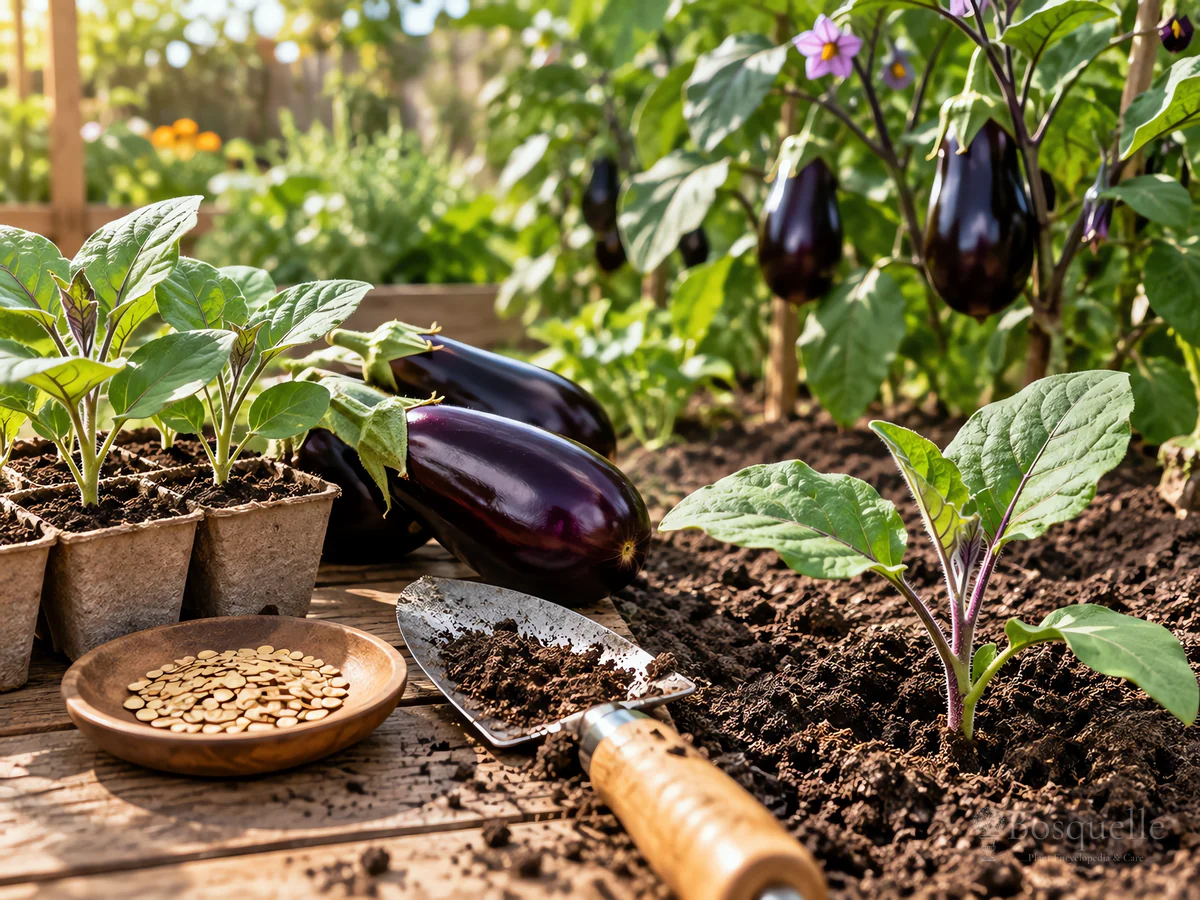 Harvesting Eggplant guide illustration