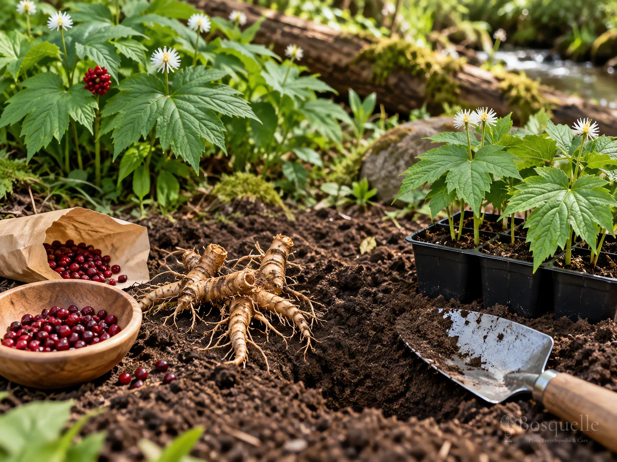 Harvesting Goldenseal guide illustration