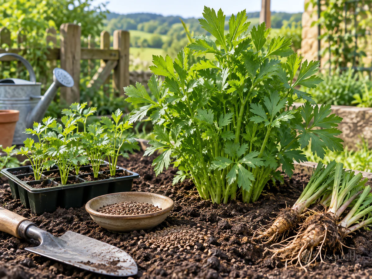 Harvesting Lovage guide illustration