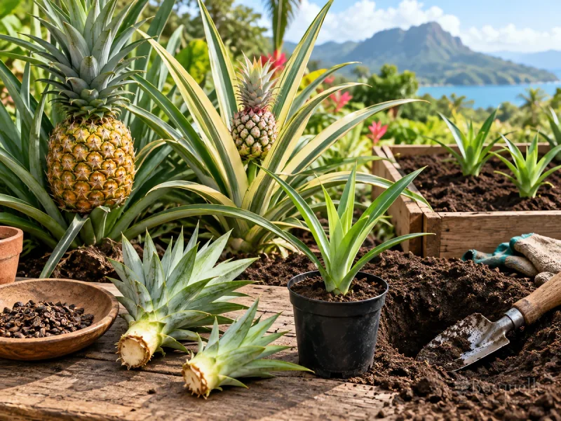 Harvest Pineapple When Peel Turns Gold guide illustration