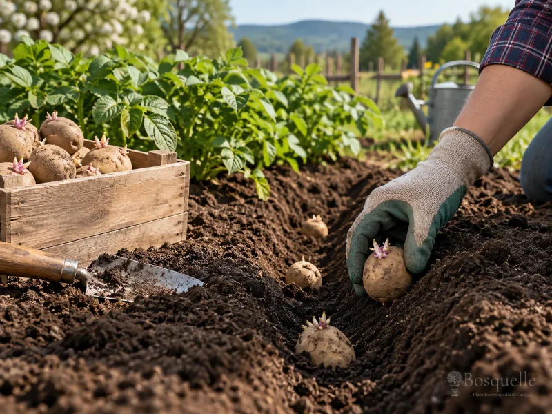 Harvest Potatoes – New Crop or After Vines Die guide illustration