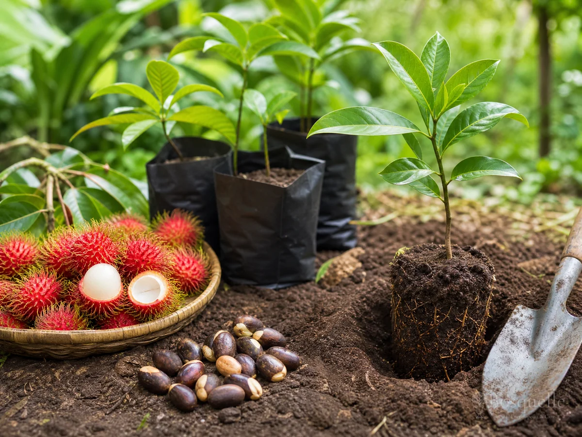 Harvesting Rambutan guide illustration