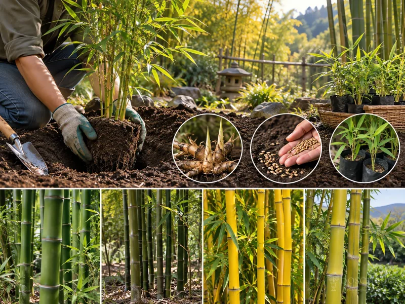 Harvest Running Bamboo Shoots – Spring While Short guide illustration