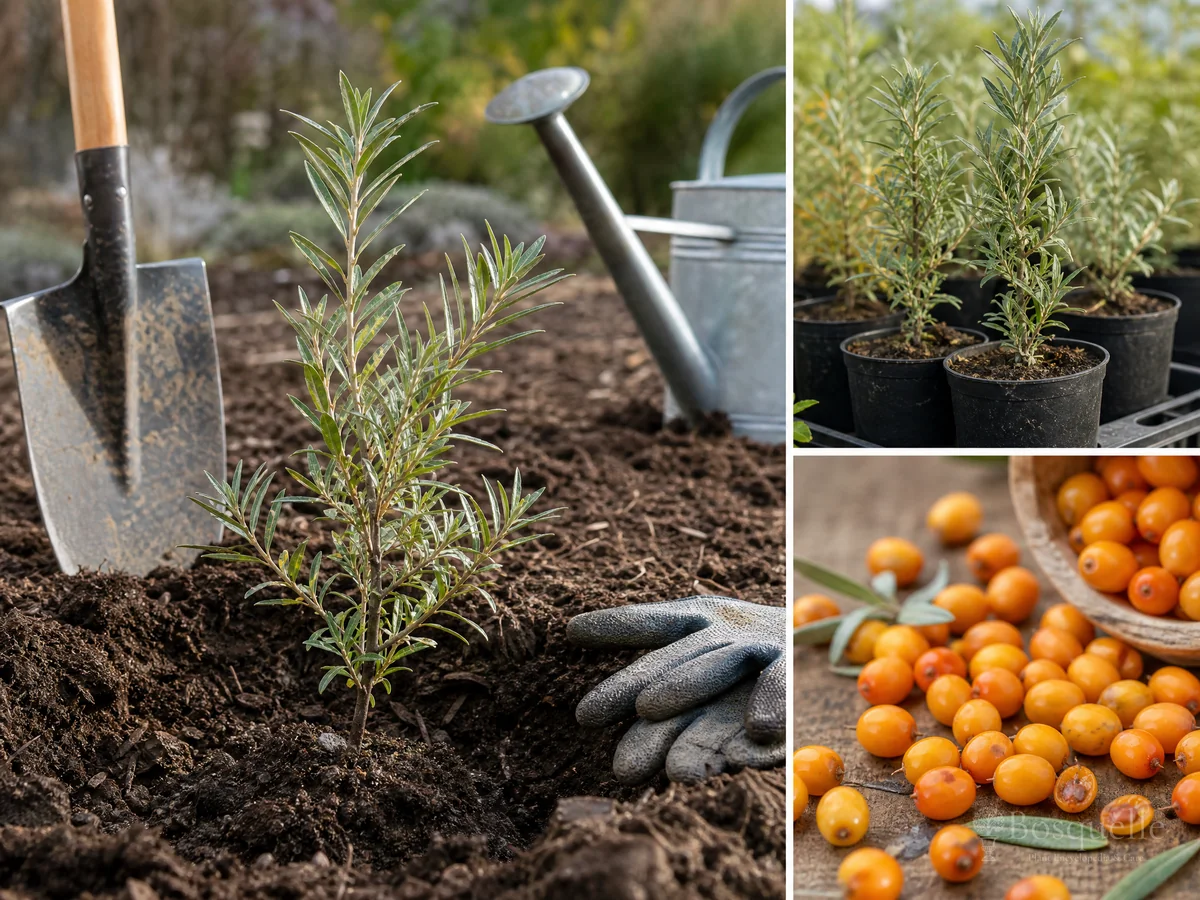 Harvesting Sea Buckthorn guide illustration