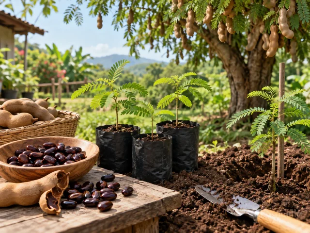 Harvest Tamarind When Pods Are Brown and Brittle