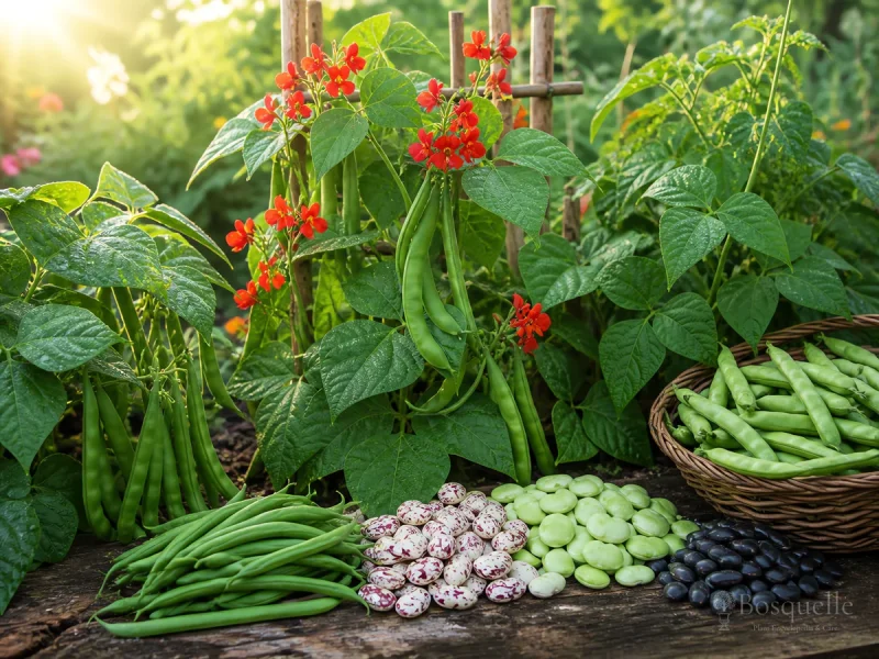 Grow and Care for Green Beans guide illustration