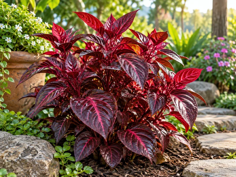Grow and Care for a Bloodleaf Plant guide illustration