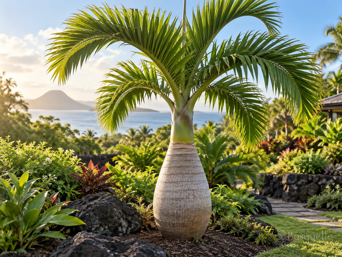 How to Grow Bottle Palm guide illustration