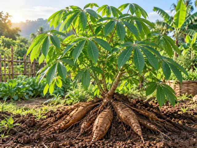 Grow and Care for a Cassava Plant guide illustration