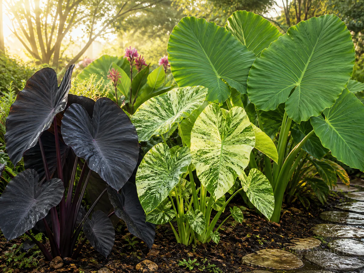 How to Grow Colocasia guide illustration