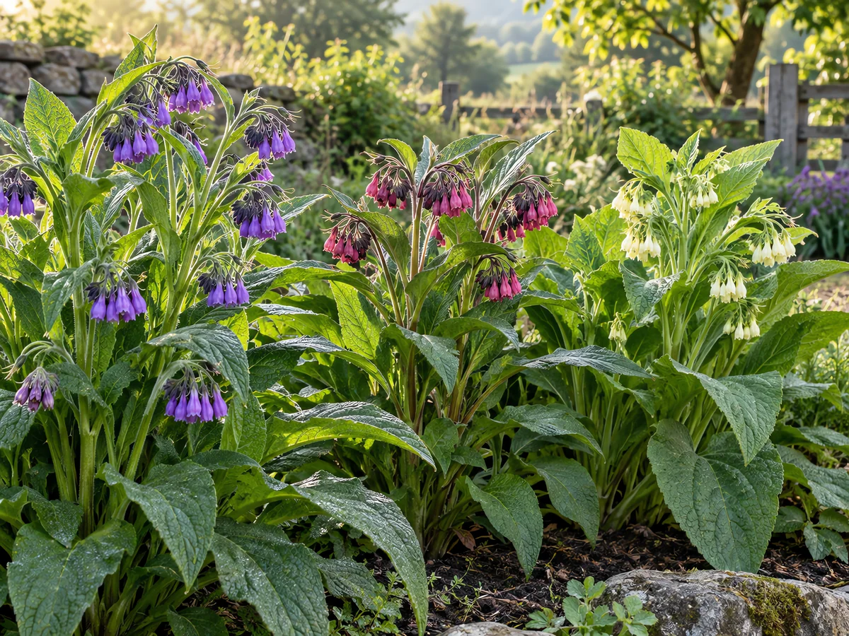 How to Grow Comfrey guide illustration