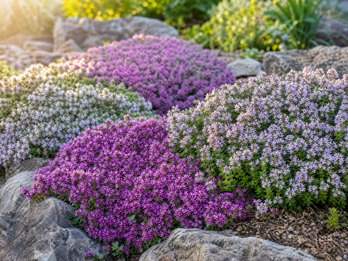 How to Grow Creeping Thyme guide illustration