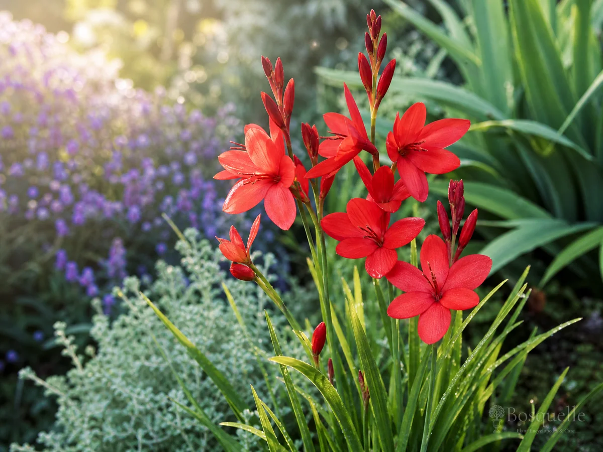 How to Grow Crimson Flag Lily guide illustration