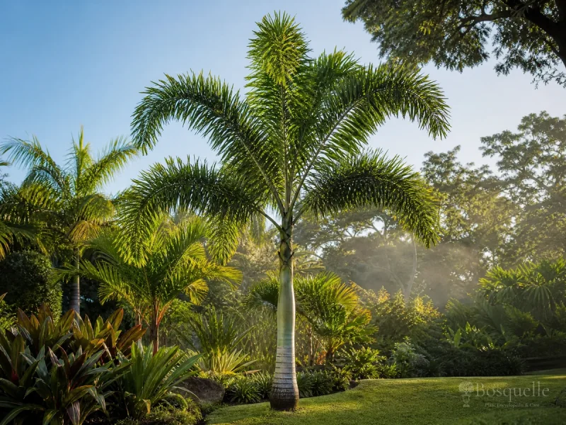 Grow and Care for Foxtail Palm guide illustration