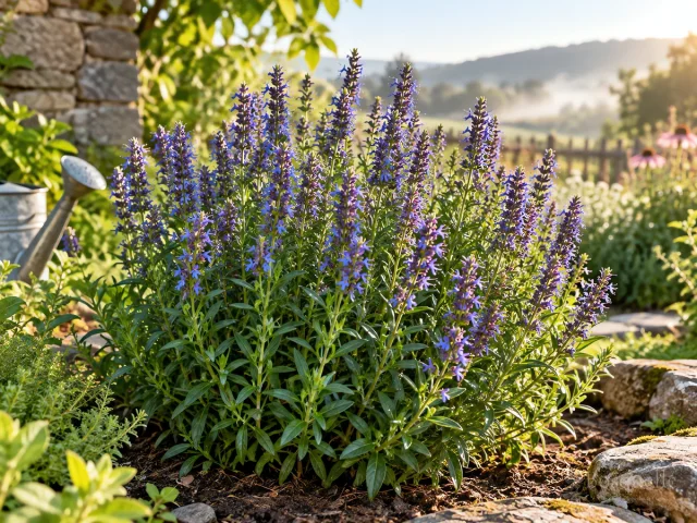 Grow and Care for Hyssop guide illustration