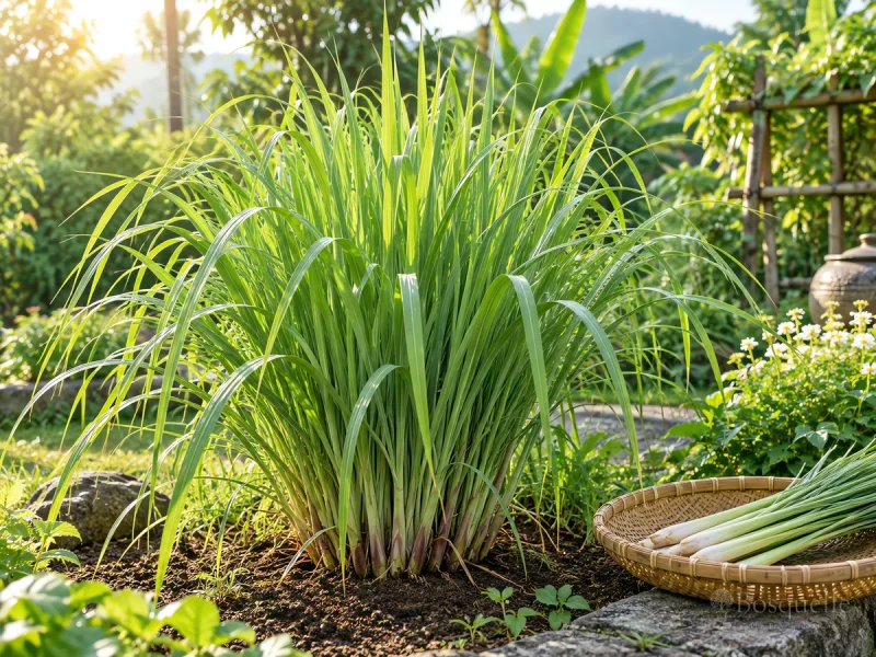 Grow and Care for Lemongrass guide illustration