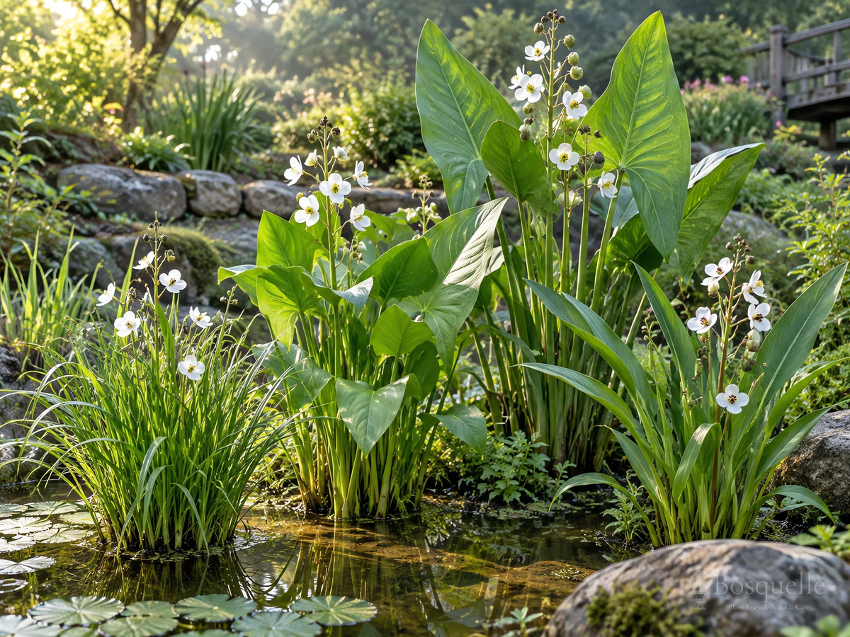 Grow and Care for Duck Potato guide illustration