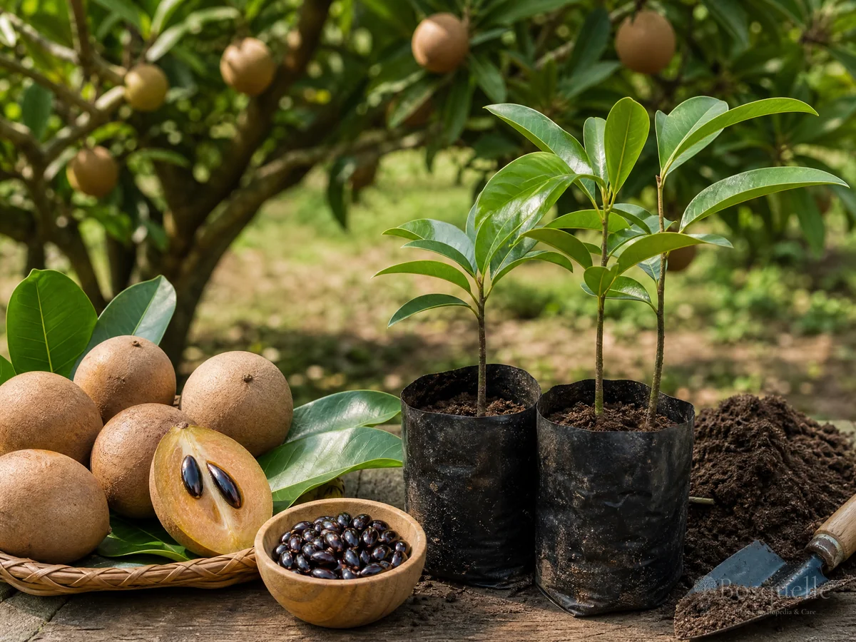 How to Grow Sapodilla from Seed guide illustration
