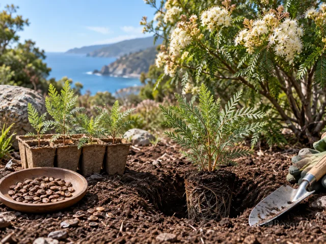 Propagate Catalina Ironwood From Autumn Seed guide illustration