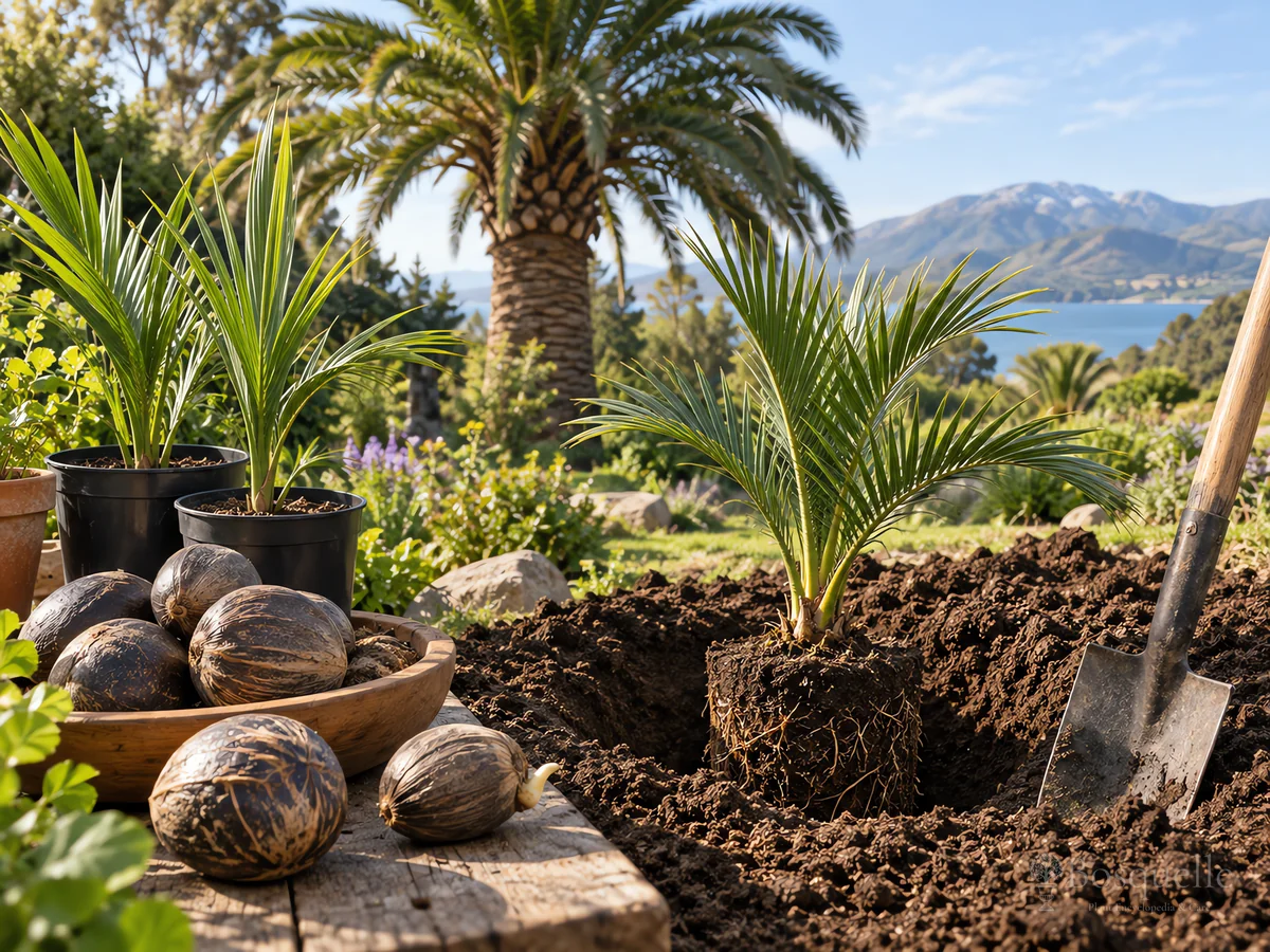 How to Propagate Chilean Wine Palm guide illustration