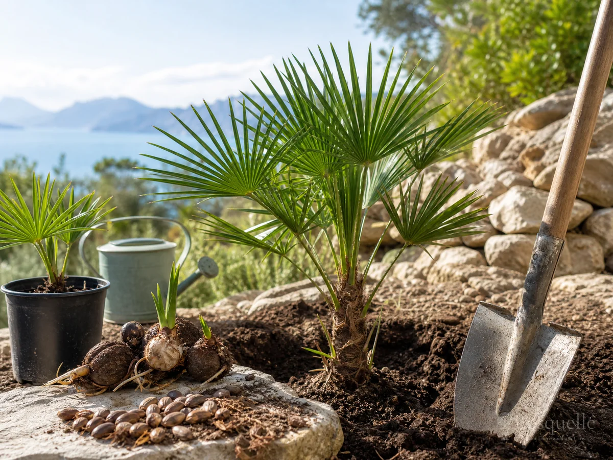 How to Propagate European Fan Palm guide illustration