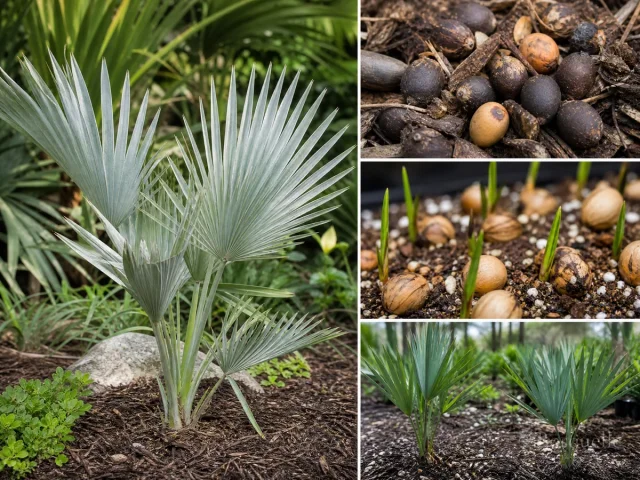 Propagate Florida Silver Palm – Fresh Cleaned Seed guide illustration