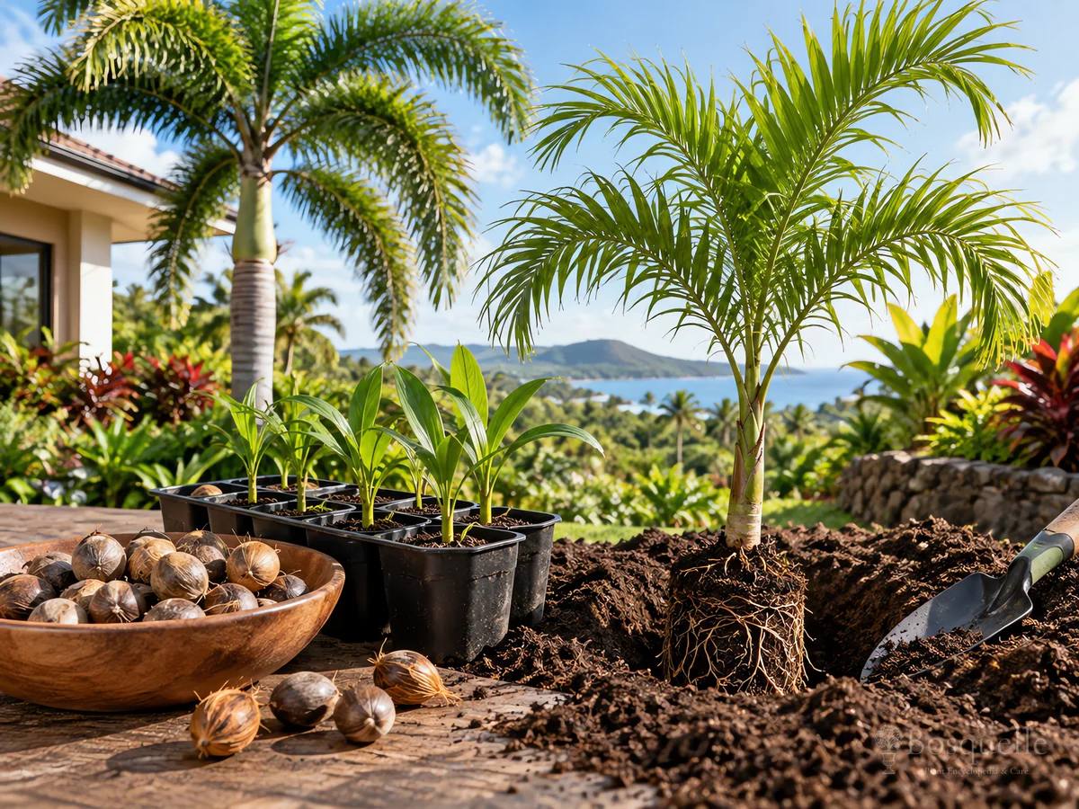 How to Propagate Foxtail Palm guide illustration