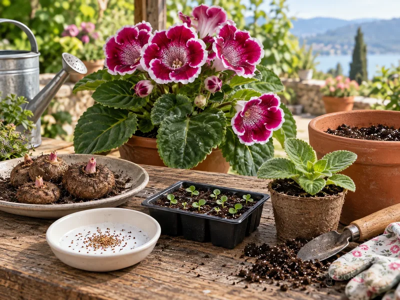 Propagate Gloxinia From a Leaf guide illustration