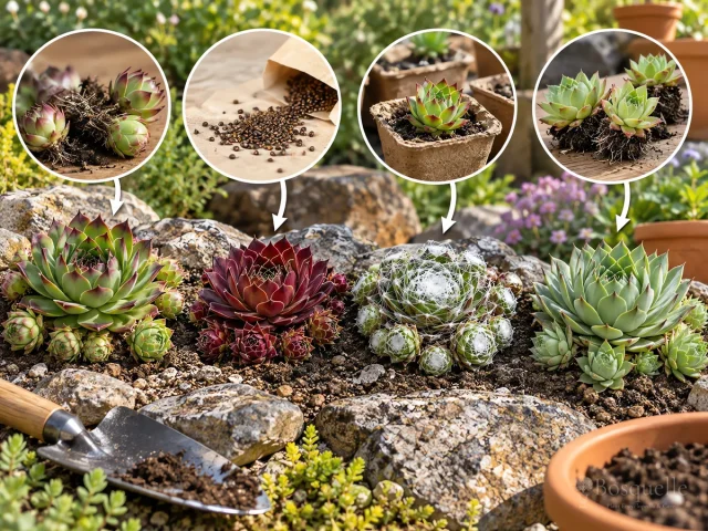How to Propagate Hens and Chicks — for Hens and Chicks 'Gold Rush'