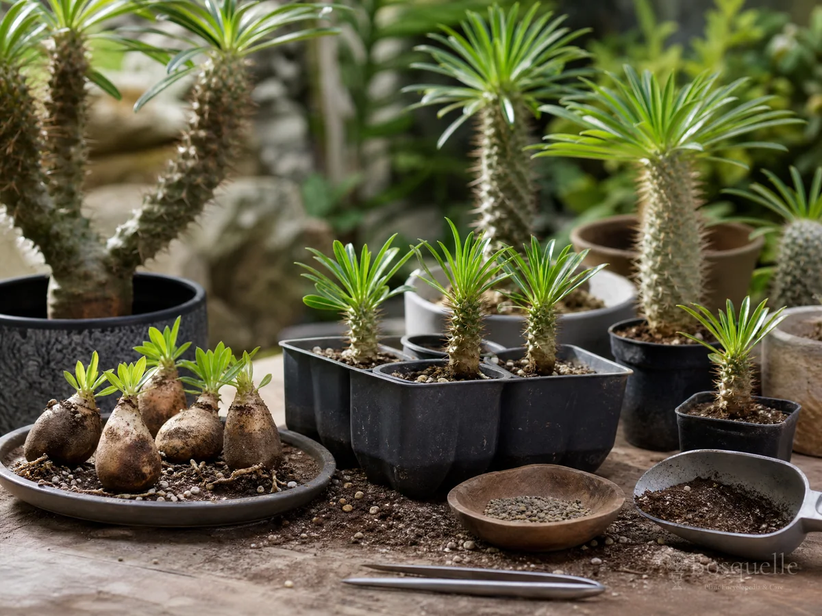 How to Propagate Madagascar Palm guide illustration