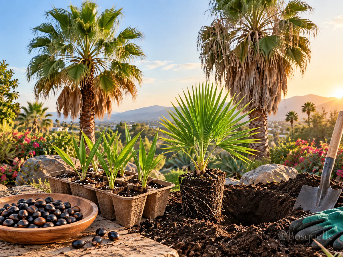 How to Propagate Mexican Fan Palm guide illustration