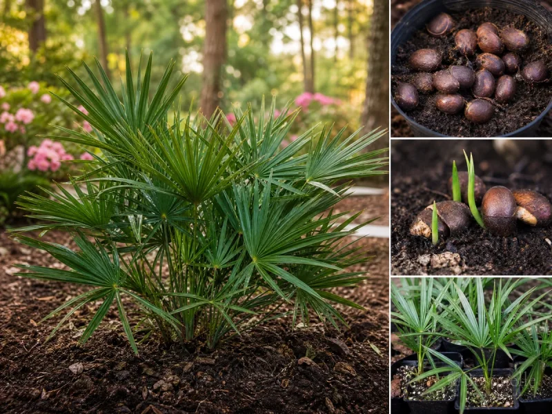 Propagate Needle Palm From Cleaned Seed guide illustration