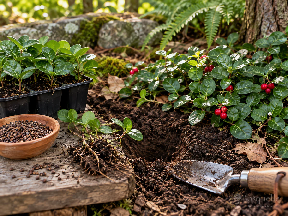 How to Propagate Partridge Berry guide illustration